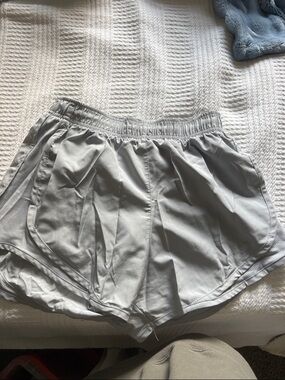 Light Gray Women’s Nike Shorts - Comfortable Casual Running Shorts